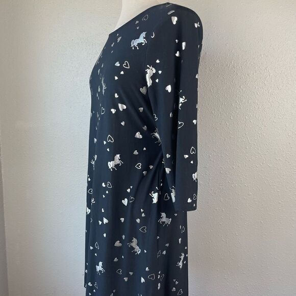 Justice Unicorns and Hearts Midi Dress SiE 20 EUC - Picture 4 of 8